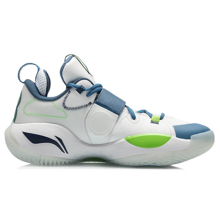 New LiNing All City8 All City 8 Cushioning Anti Slip And Wear Resistant Low Top Basketball Shoes Blue White ABAQ069-1