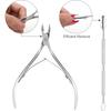 Nail Cuticle Pusher Tweezer Rainbow Cutter Nipper Clipper Dead Skin Remover Stainless Steel Manicure Nails Art Tool ManicureTool