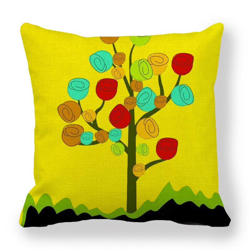 Custom Geometric Abstract Symmetrical Linen Pillowcase