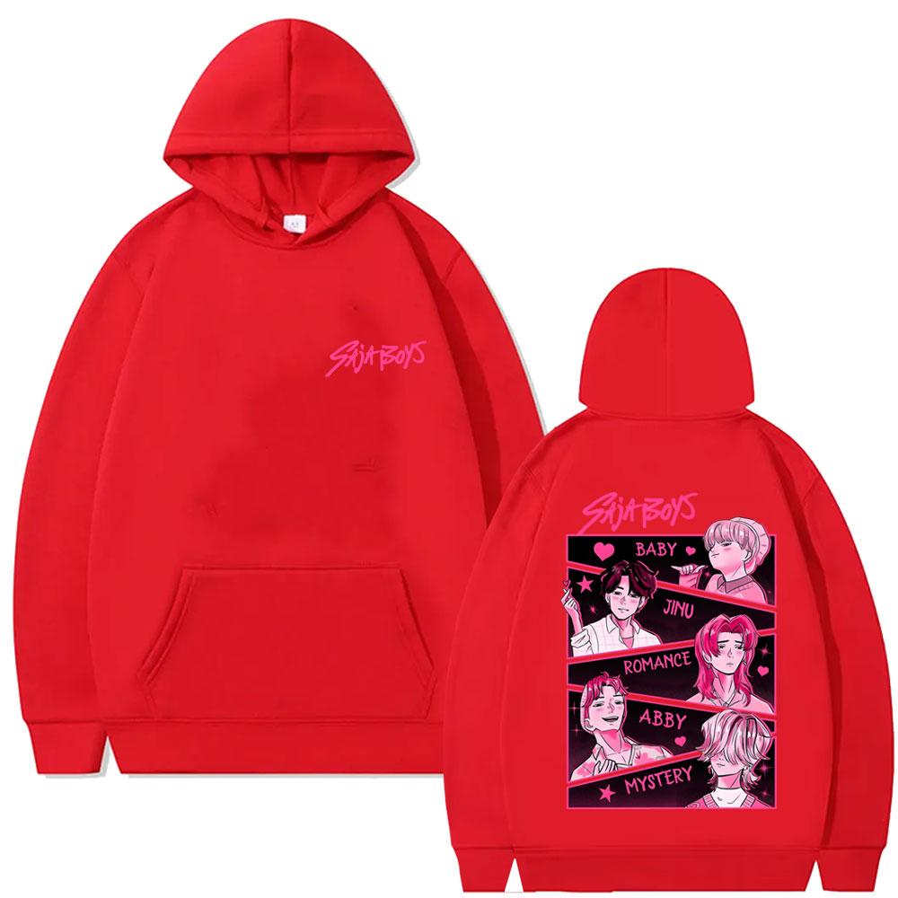Film KPop Lovci démonů Saja Boys Grafická mikina s kapucí Pánská Dámská Korejská Tepláková souprava s kapucí Pánská Vintage Oversized Mikiny