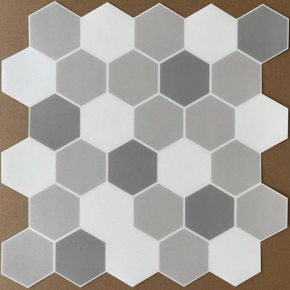 

Наклейки на пол из известняка для кухни, ванной, водонепроницаемые, износостойкие, съемные, шестиугольные наклейки, настенная роспись, предметы домашнего декора 300mmx300mm