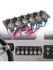 Rockers Switch, 6 Gang Round Rockers Switch Panel, Waterproof Easy-to-Install 12V 24V Switch 10A Fuses for Boats RVs