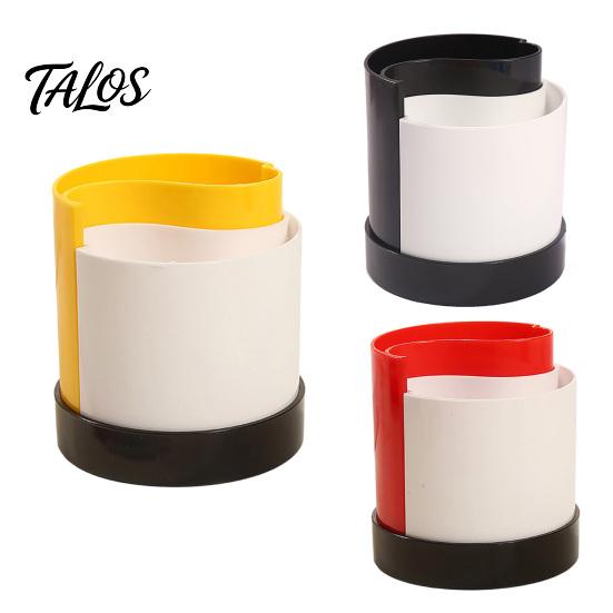 Pen Holder with 2 Compartments, Detachable Plastic Stationery Storage Container, Decorative Pencil Organizer Box for Home Office Desk