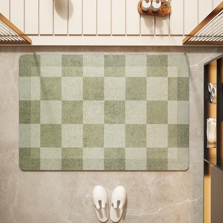 Quick-Drying Non-Slip Diatomaceous Earth Bathroom Mat: Absorbent, Washable, Dirt-Resistant Floor Mat