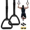 Fitness Gymnastic Rings Pull Up Handle Rings With Adjustable Straps For Adult Pull Up Rings Training Equipment Strength Training