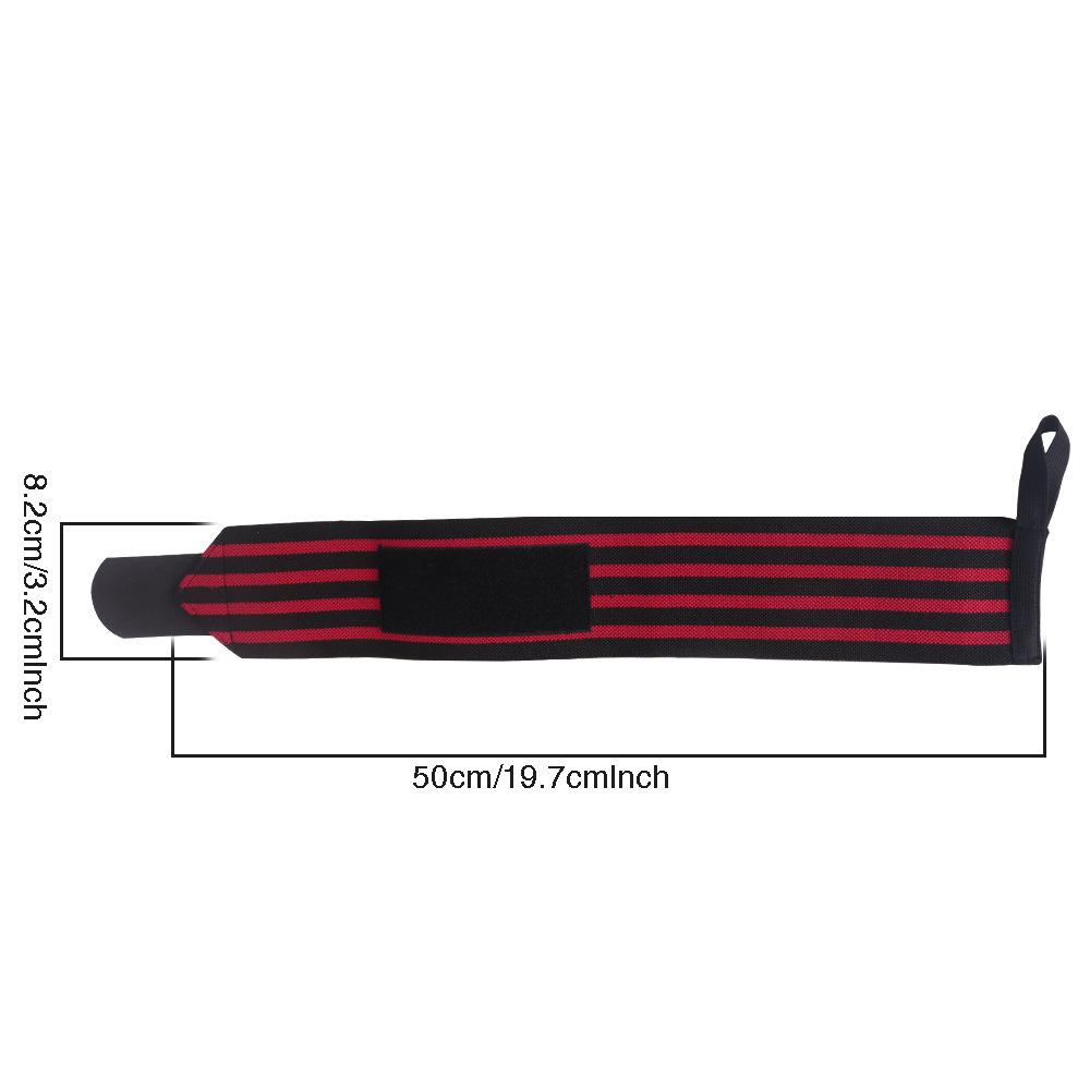 2Pcs Adjustable Wristband Wrist Support Sports Brace Straps Extra Strength Weight Lifting Wraps Bandage Gym Fitness Training