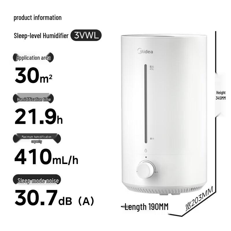 Midea Silver Ion Humidifier CN plug (adapter included)
