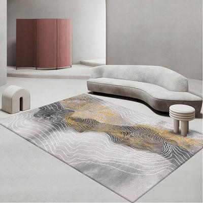 Light Luxury Minimalist Geometric Floor Mat Living Room Coffee Table Sofa Home Use Whole Bed Square Large Carpet for Home Use
