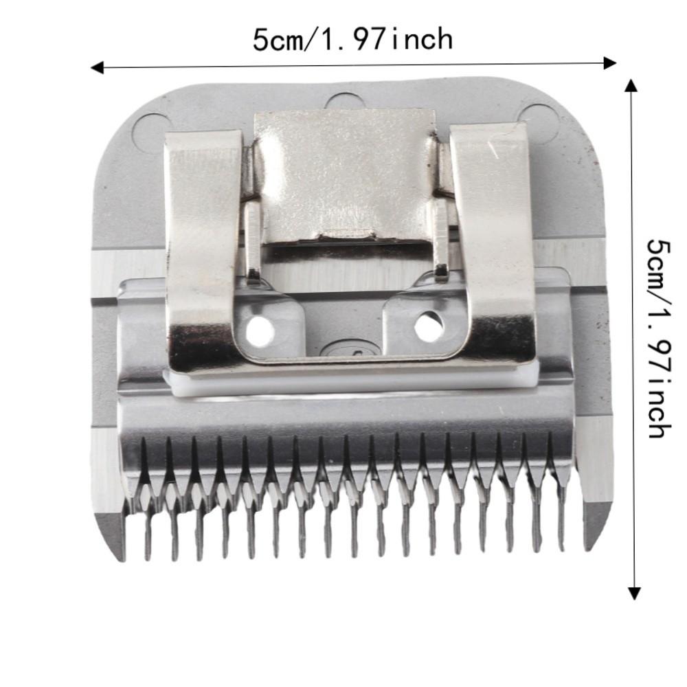 Silver Finish Dog Clipper Replacement Blade Stainless Steel Clipper Blade Pet Hair Cutting