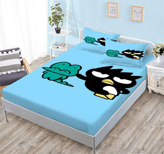Grinding Mattress All-Inclusive 3D Digital Printing Cartoon Cute Cool Penguin Series Mattress Set