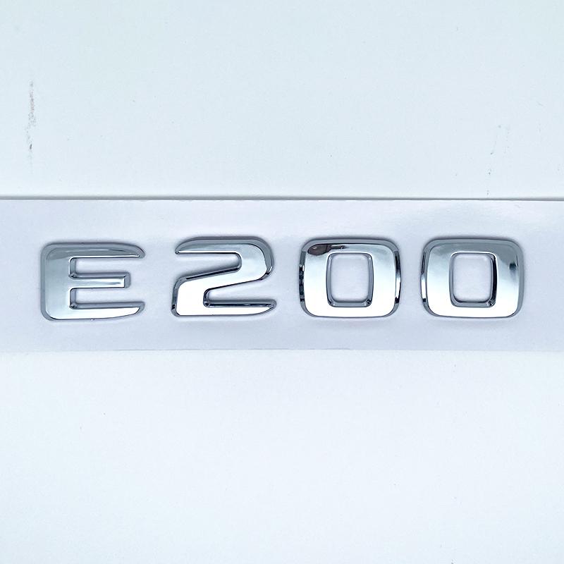 AATC1 Apply To Letters E200 E260 E300 E400 E450 E220d E350d E400d 4Matic ABS Emblem for Mercedes Benz Car Trunk Logo Sticker