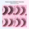 European & American Style Thick 3D Curled False Eyelashes - Photogenic Russian Design