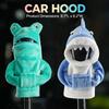 Mini Shark Gear Stick Car Shifter Hoodie Car Gear Shift Knob Cover Funny Gearshift Sweater Car Interior Accessories Car Hood