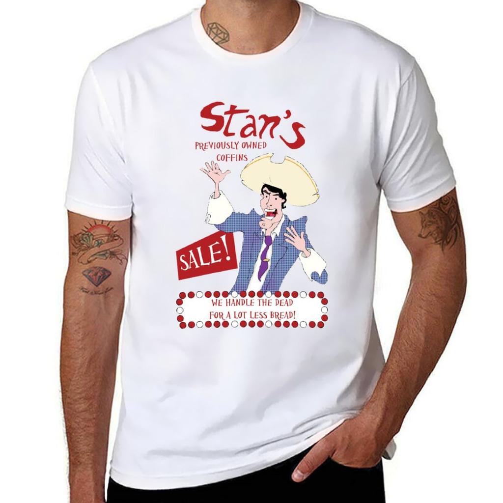 Monkey Island Stans Coffins Tshirt Big Size Crew Neck Tshirt