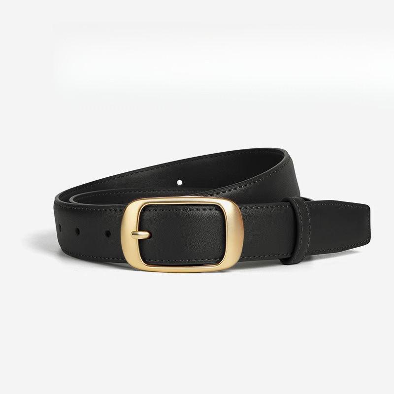 Women's 2024 Trendy Fashionable Summer Versatile Soft Cowhide Belt For Jeans