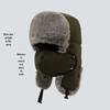 Men's Windproof Lei Feng Winter Hat with Ear Protection - Thick, Warm, and Plush for Cycling Outdoors
