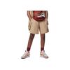 Jordan Jumpman Solid Color Lace-Up Casual Mid-Rise Shorts Kids Shorts Khaki HM4589-289