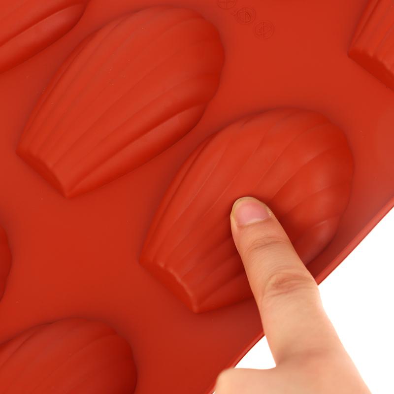 1Pc 9 Cavities Silicone Madeline Cookies Pan Madeline Mold Nonstick Baking Pan For Make Madeleine Cookies Kitchen Baking Mold
