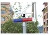 Dual-Sided Solar LED Red Blue Strobe Traffic Signal Light for Intersections
