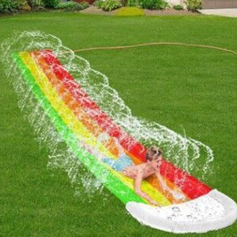Inflatable Lawn Water Slide Summer Swimming Pool Waterslides Kids Outdoor Water Play Game Backyard Water Toy Sprinkler