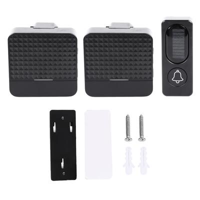 Self Powered Doorbell Black Battery Free Wireless Smart Elderly Pager Mini Doorbell