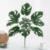Simulation Plants Leaves Turtle Back Traveler Banana Holiday Party Decor Plastic Peacock Arrowroot Leaf Artificial Green Plant