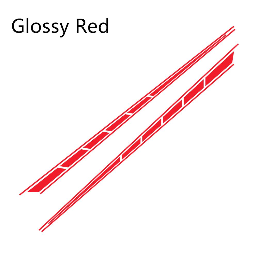 2pcs/lot 300x14cm Both Sides Stickers Tuning Style Side Strip Bumper Car Wrap Vinyl Film Automobiles Products Car Accessories