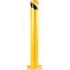 Safety Bollard, 42 Inch Height Bollard Post, 5.5 Inch Diameter Steel Pipe Safety Bollard Post, Yellow Steel Bollard, Steel Safety Bollard with 8