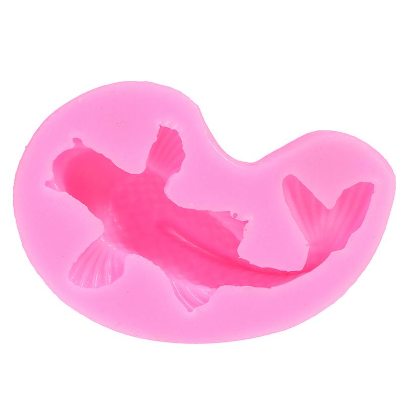 Stampo 3D Fai da te in Silicone a Forma di Pesce Stampo per Torta Carpa Stampo per Fondente Stampo per Cioccolato Sapone