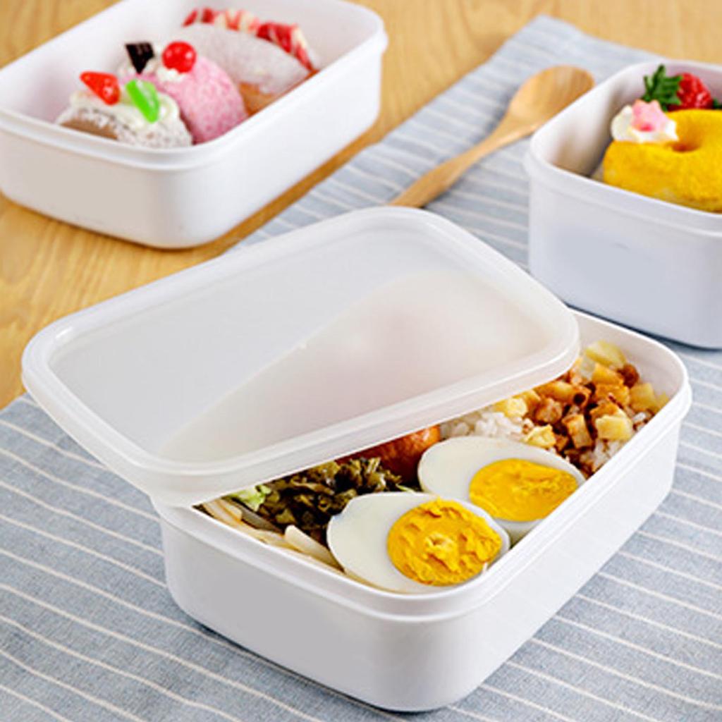 1400ml Food Container with Seal Lid Microwave Safe Leak Proof Rectangular Shaped Food Storage Box
