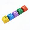 5Pcs Keycaps Comfortable Non-fading Indeformable Replacement Wear-resistant Ergonomic PBT Gaming Keyboard Key Cap