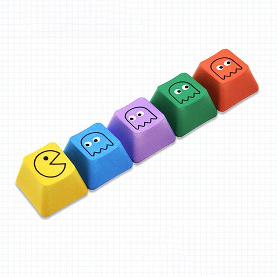5Pcs Keycaps Comfortable Non-fading Indeformable Replacement Wear-resistant Ergonomic PBT Gaming Keyboard Key Cap