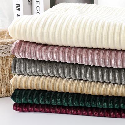 160x45cm Yards Elasticity Hollow Striped Pattern Velour Fabric For Women's Evening Dresses Skirt Pants DIY Sewing Fabric