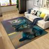 3D Cartoon Cute Cat Area Koberec,Koberec pro domácí obývací pokoj Dětská ložnice Sofa Rohožka Dekor,Kuchyňská protiskluzová podložka na podlahu
