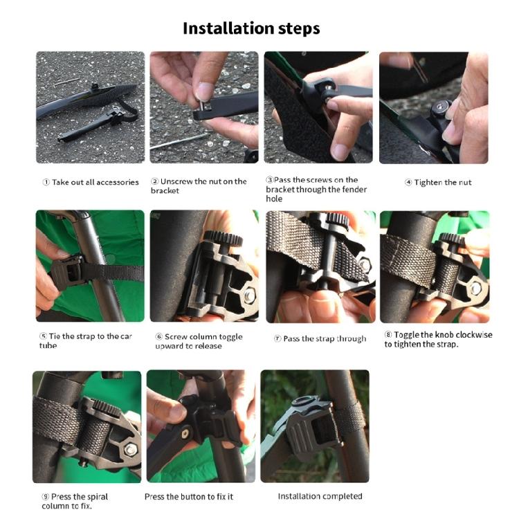 Adjustable Road Bike Mudguard Rear Mudguard Replacement Mountain Bike Mudguard Plastic Bike Mudguard Easy to Installation