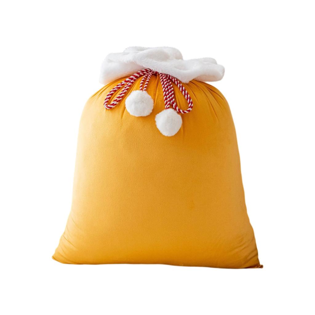 Christmas Gift Bag Candy Gift Drawstring Bag Christmas Velvet Bag