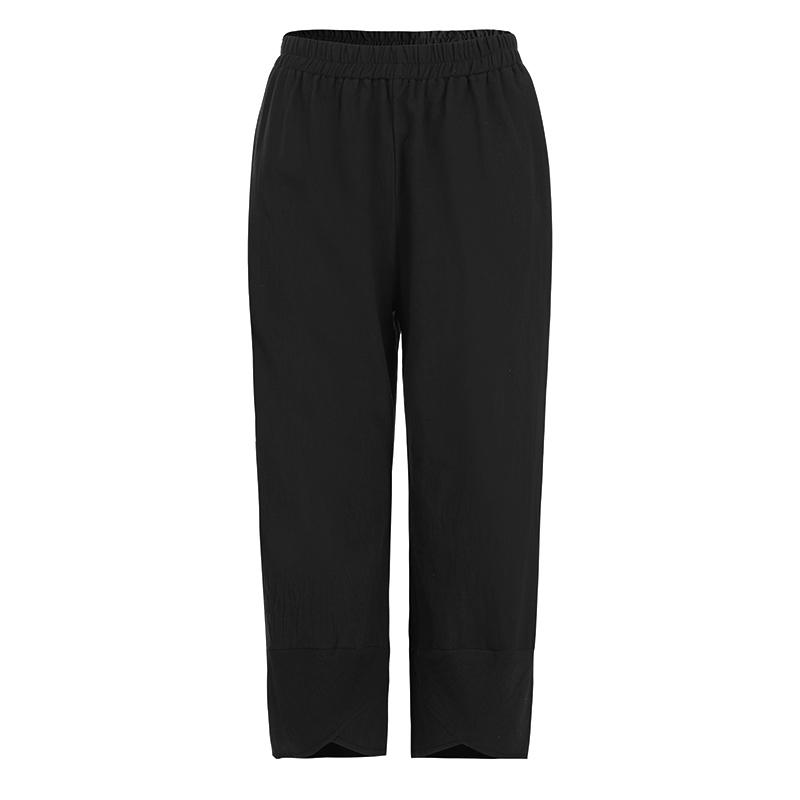 

Женские хлопковые летние брюки в стиле бохо S чёрный