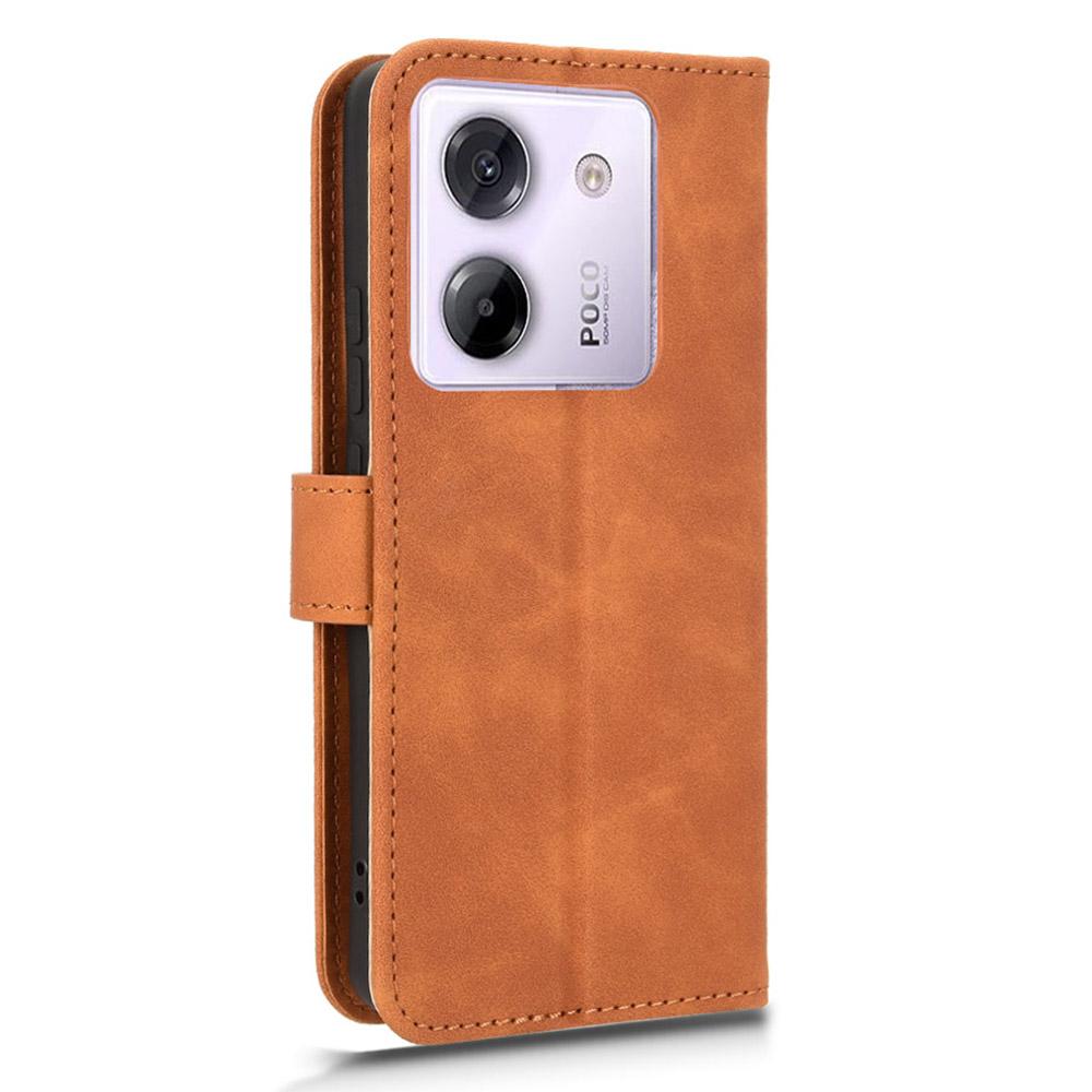 Für Xiaomi Poco M7 Pro 5G Lederhülle Hautgefühl Anti-Sturz Brieftasche Klapp-Handyhülle
