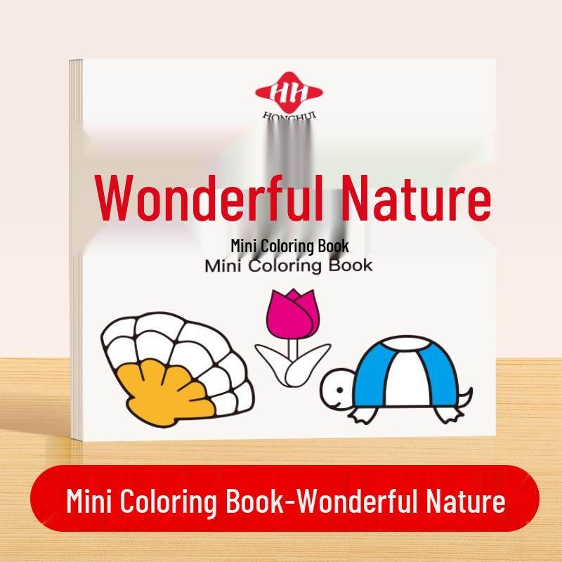 Children's Mini Doodle & Watercolor Coloring Book with Sticky Note Album