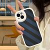 Fiber Texture For IPhone 16 15 14 16E 13 12 11 Pro Max Plus Phone Leather Case