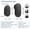Home Wireless Self-generating Doorbell DC Digital Doorbell Button: No Batteries Required