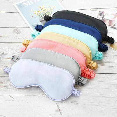 Double Sided Eye Mask Sleeping Blackout Silk Breathable Elastic Air Travel Eye Mask