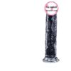 Crystal Clear Wearable Jelly Dildo for Women - Eggless Simulation Adult Pleasure Toy for Couples