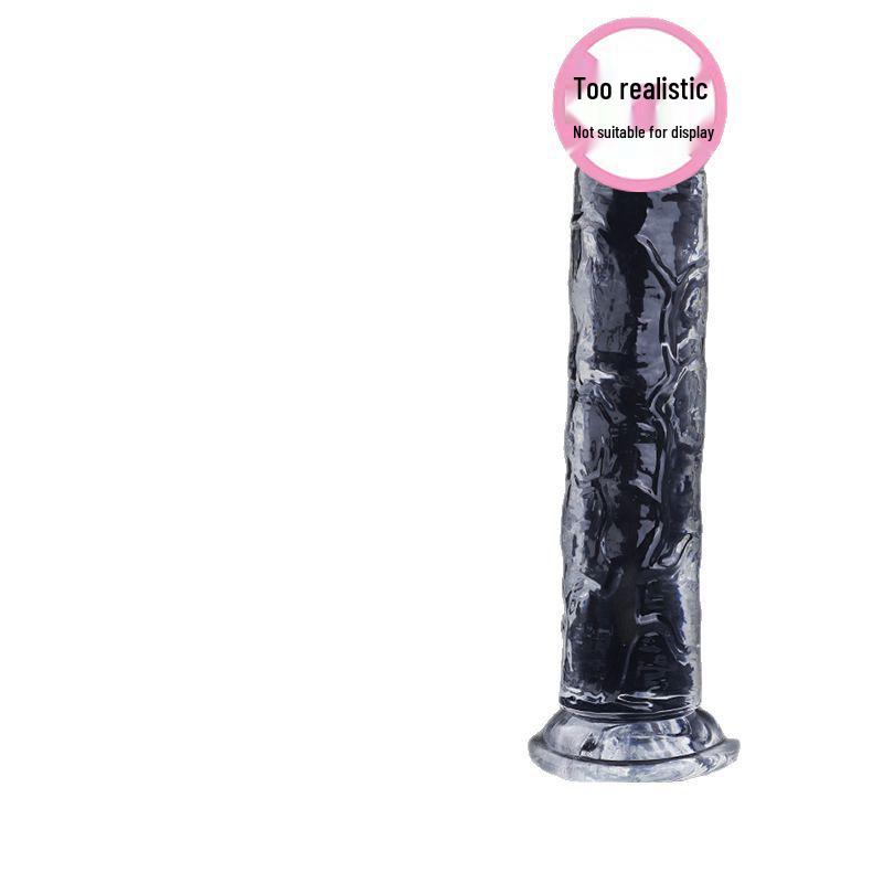 Crystal Clear Wearable Jelly Dildo for Women - Eggless Simulation Adult Pleasure Toy for Couples