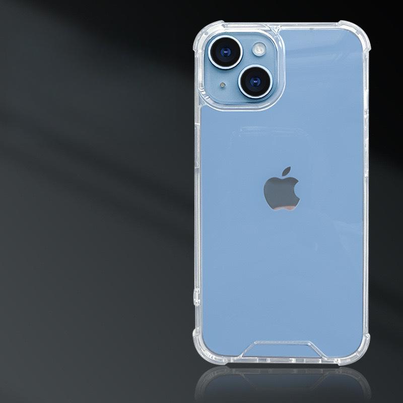 

Подходит для чехла для мобильного телефона Apple 15Pro, акриловый противоударный чехол с четырьмя углами для iPhone14, прозрачный и простой защитный чехол для XR/XS Apple 13mini