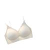 Women's Push-Up Wireless Cross Halter Bra: Seamless, Invisible, Anti-Sagging, Thin Straps, Beautiful Back Design