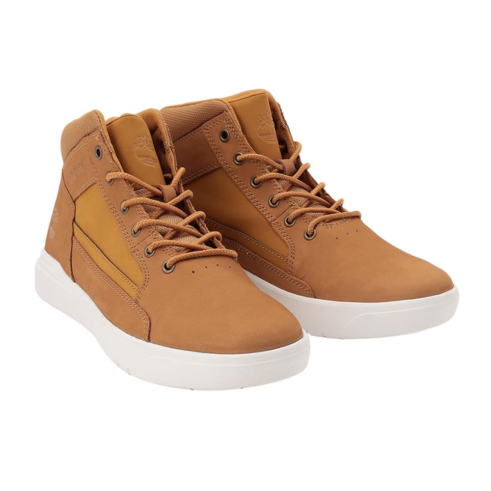 Timberland Allston Mid Wheat Size Men's Sneakers, TB0A65Q17541, Nubuck, 7.0 (25.0cm),
