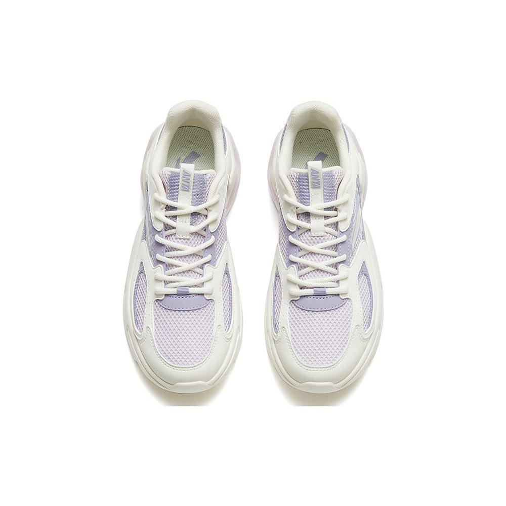 Anta Life Collection Abrasion Resistant Breathable Low top Sports Casual Shoes Women's Purple White 122328892-2