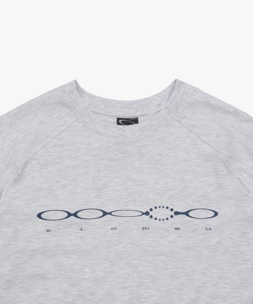 Liomeu Double Cut Washed Short Sleeve T-Shirt_White Melange