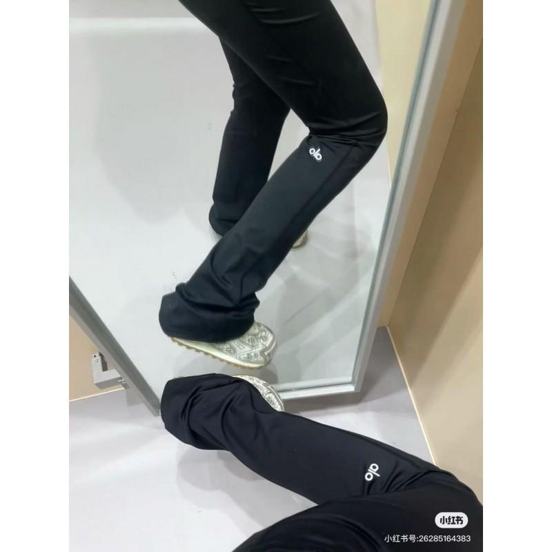 Womens High-Waisted Flared Yoga Pants Slim Fit Quick Dry Tummy Control Workout Leggings